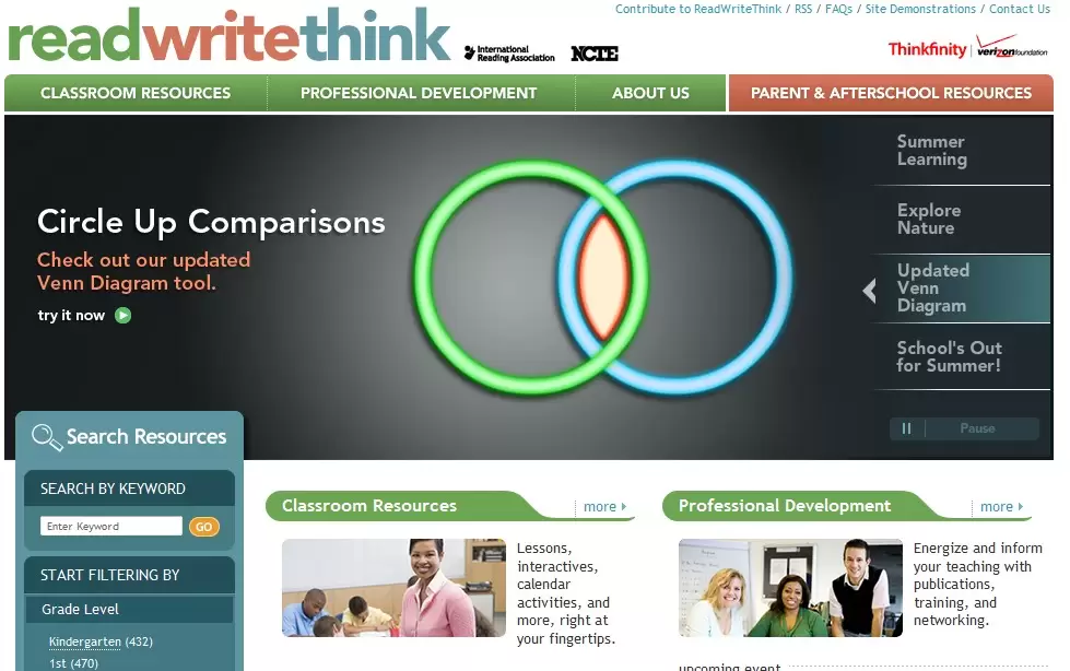 ReadWriteThink 最佳儿童在线教育计划