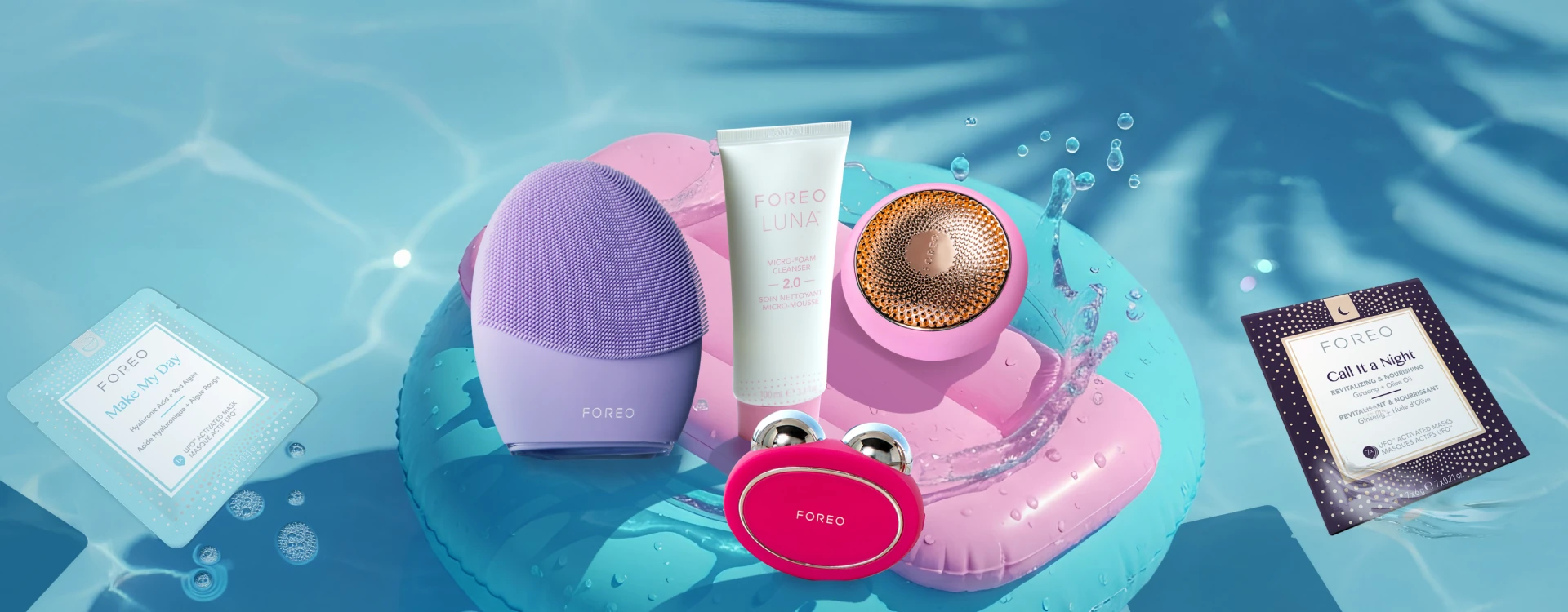 FOREO 夏季美肤设备推荐：洁面+提拉+LED护理一站搞定，折扣高达50%！