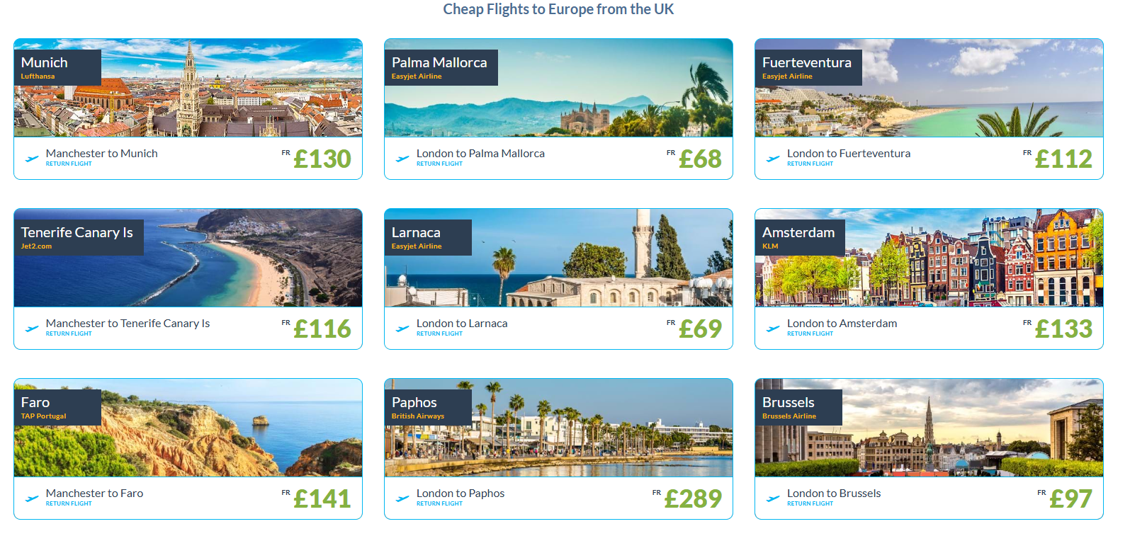最新Travelup预订英国到欧洲便宜机票指南