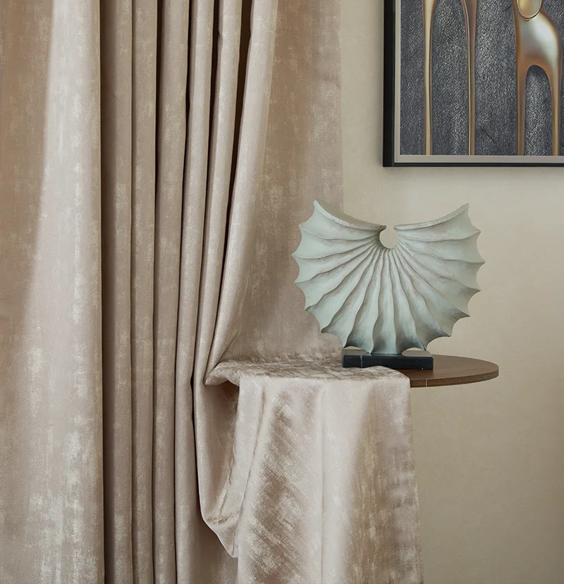 Custom Curtain-亚麻混纺轻质纹理定制窗帘网站推荐