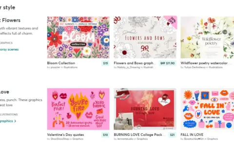 Creative Market情人节优惠