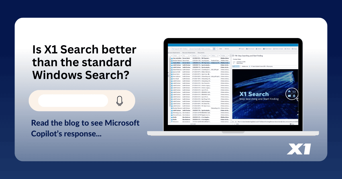 Microsoft Copilot 解釋為什麼 X1 Search遠勝於Windows Search