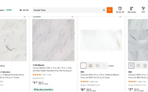 2026 北美马赛克大理石地板和墙砖哪里便宜点？