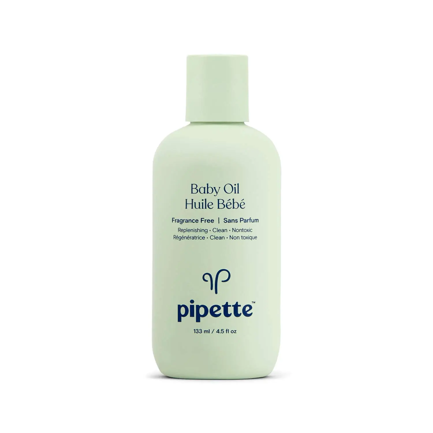 Pipette 嬰兒油 - 滋養、滋潤嬰兒皮膚，維生素 E，敏感、乾燥皮膚，不含香料，含可再生植物角鯊烷，4.5 液量盎司