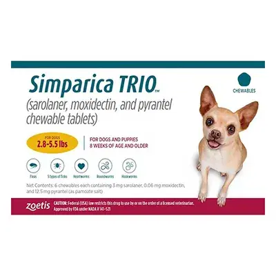 狗狗驱虫推荐：Simparica Trio 保护爱犬免受寄生虫困扰