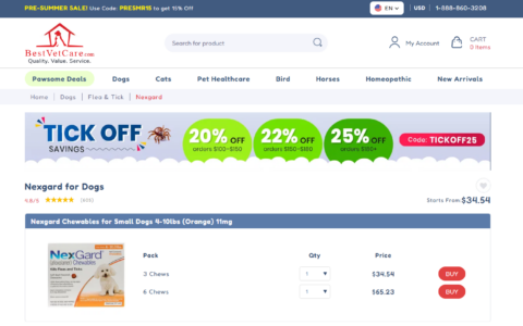 狗狗跳蚤与蜱虫治疗推荐：NexGard