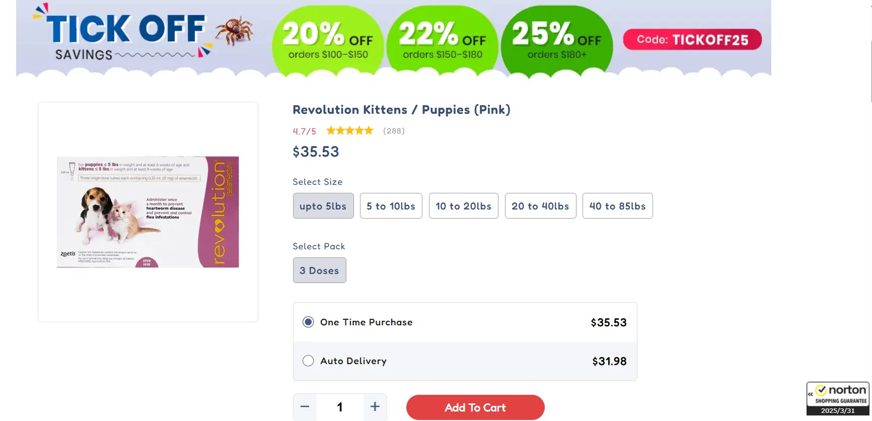 全面保护猫咪免受跳蚤和寄生虫侵害：Revolution for Cats 2