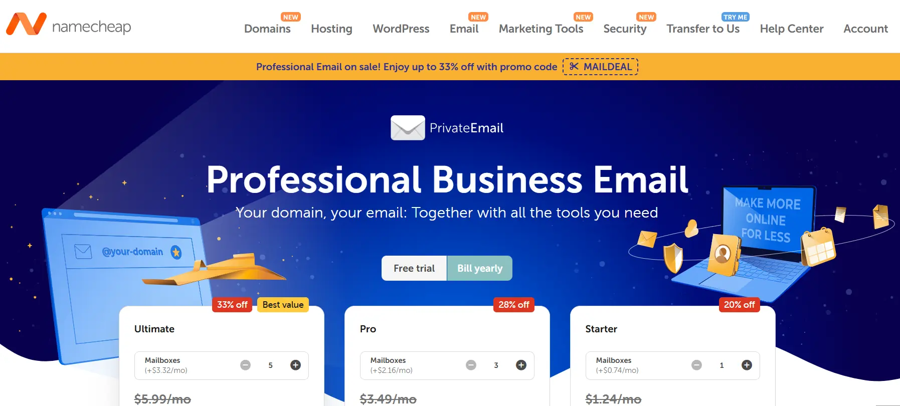 跨境电商专业商务邮件平台推荐 Namecheap Private Email