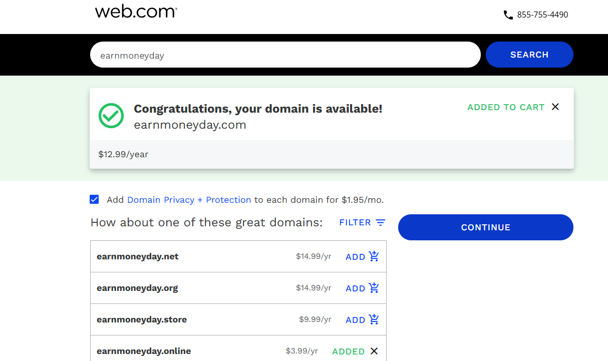 Web.com注册com域名超便宜$12.99/年，附四月优惠码