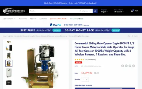 商业滑动门电机推荐：Eagle-2000-FR在美国、加拿大、澳洲的热销理由