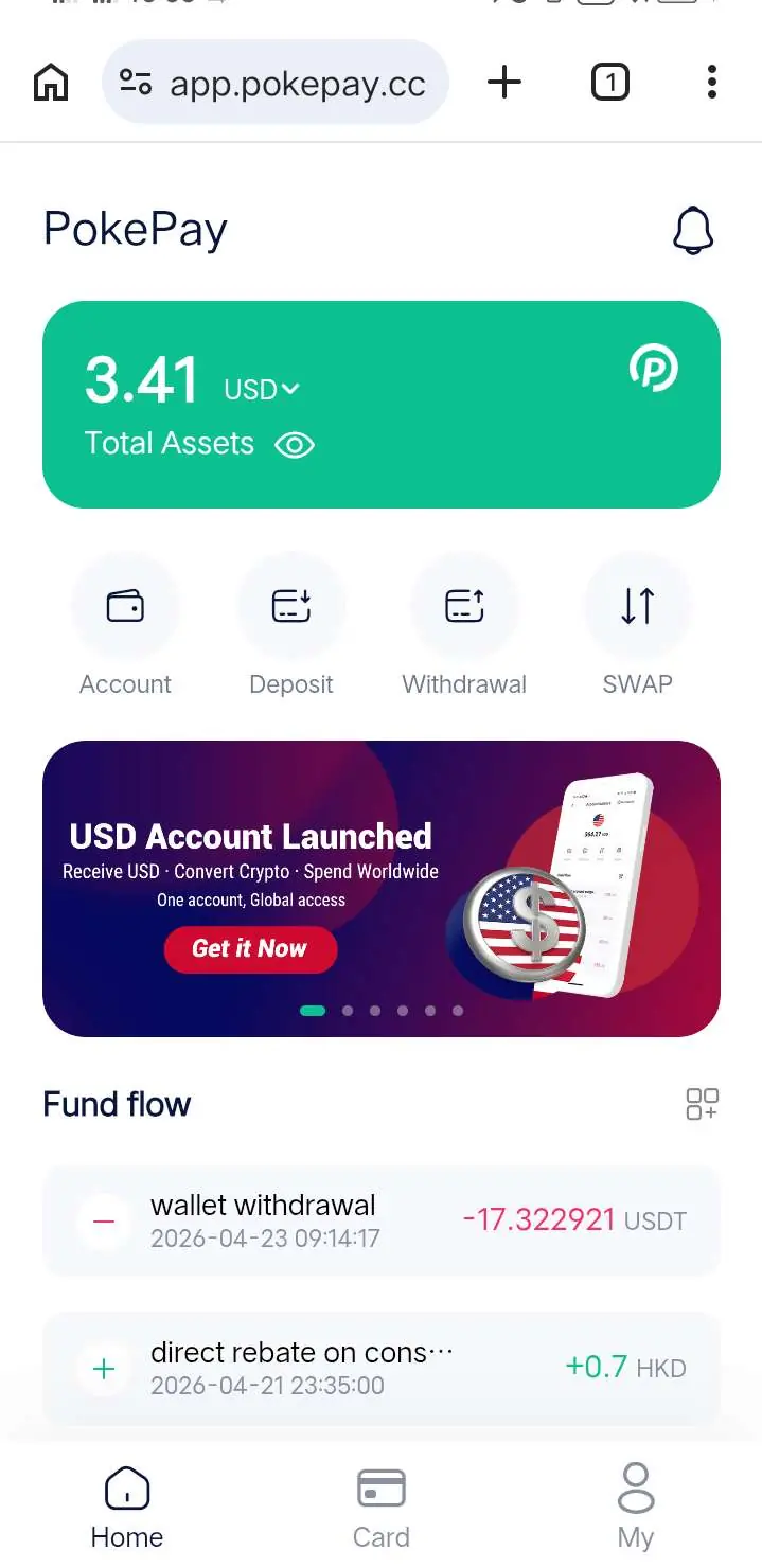 2026 虚拟信用卡推荐：Pokepay 免费开通国际银行账户保姆级教程（支持 USD/EUR/GBP） 1