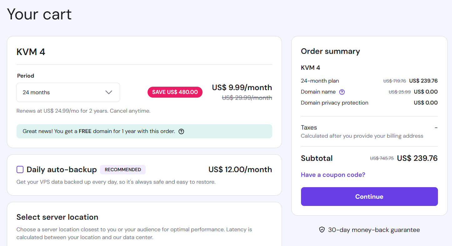 Hostinger VPS黑五抢购指南