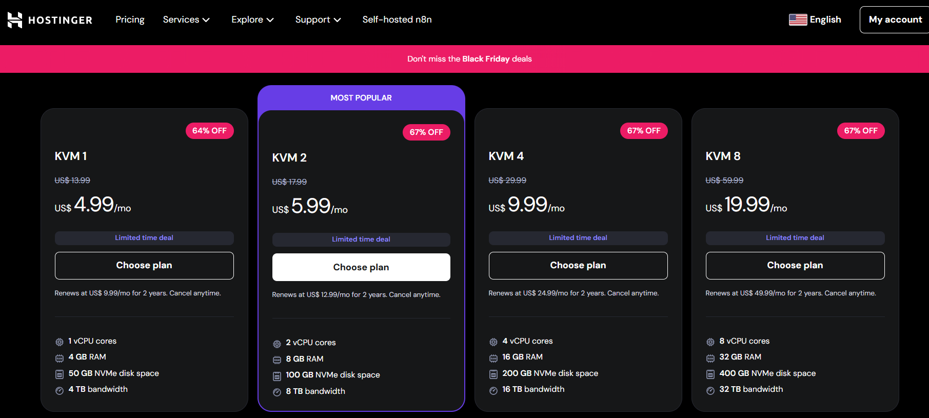 Hostinger VPS黑五抢购指南