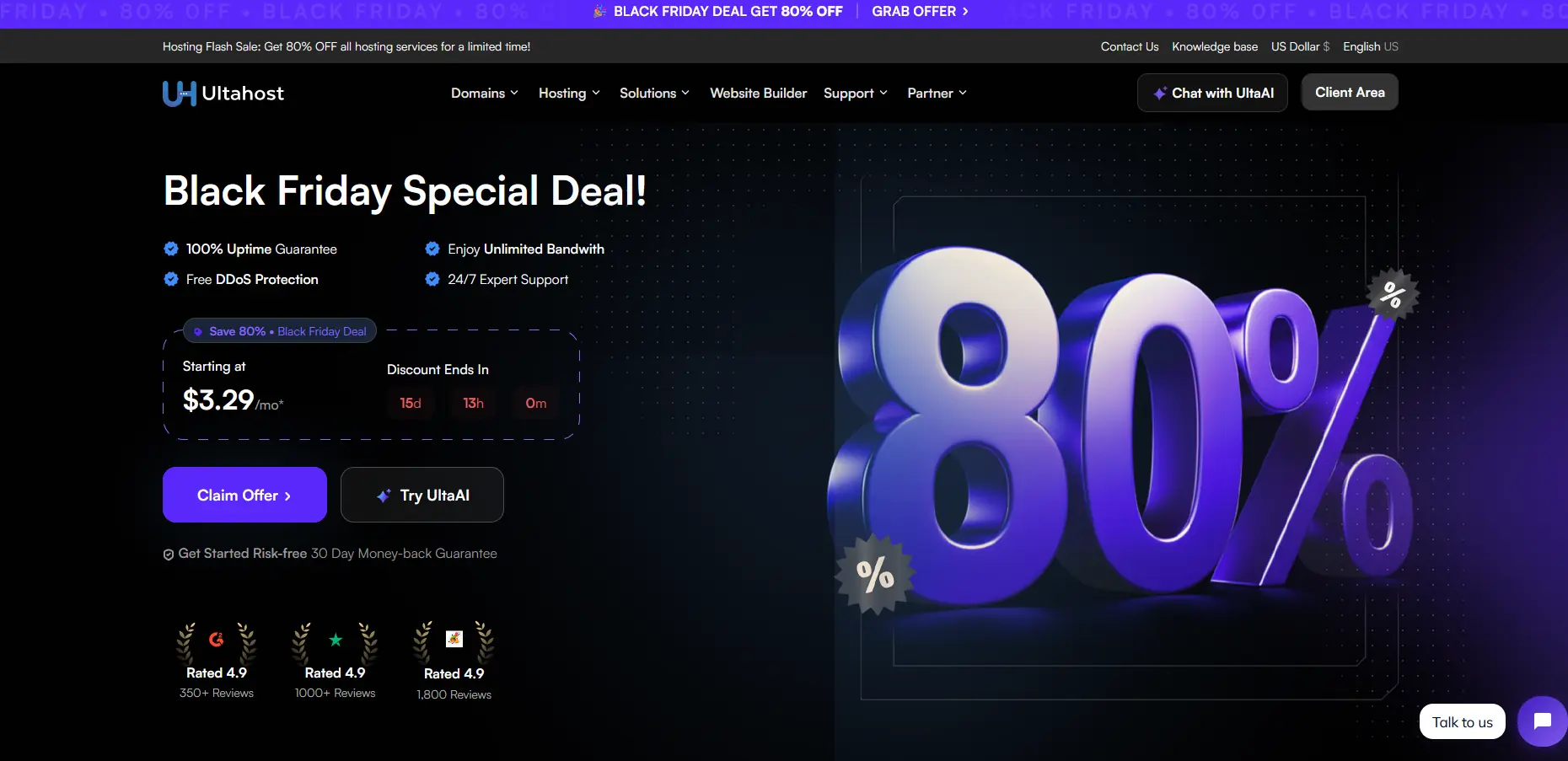 Ultahost WordPress Hosting 评测：適合新手、商家嗎？（2026 最新）