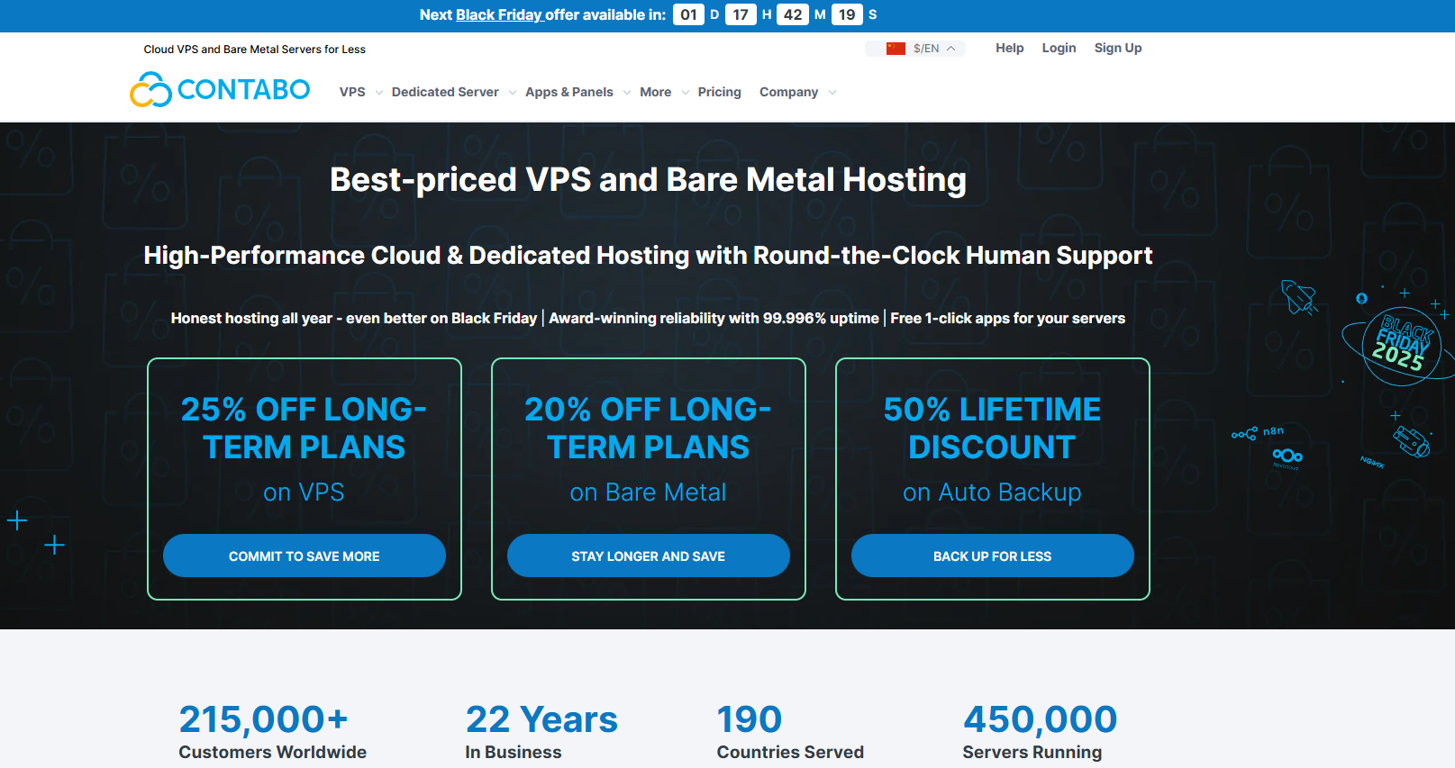 黑五国外VPS 推荐：Contabo 的巨额折扣到底值不值？