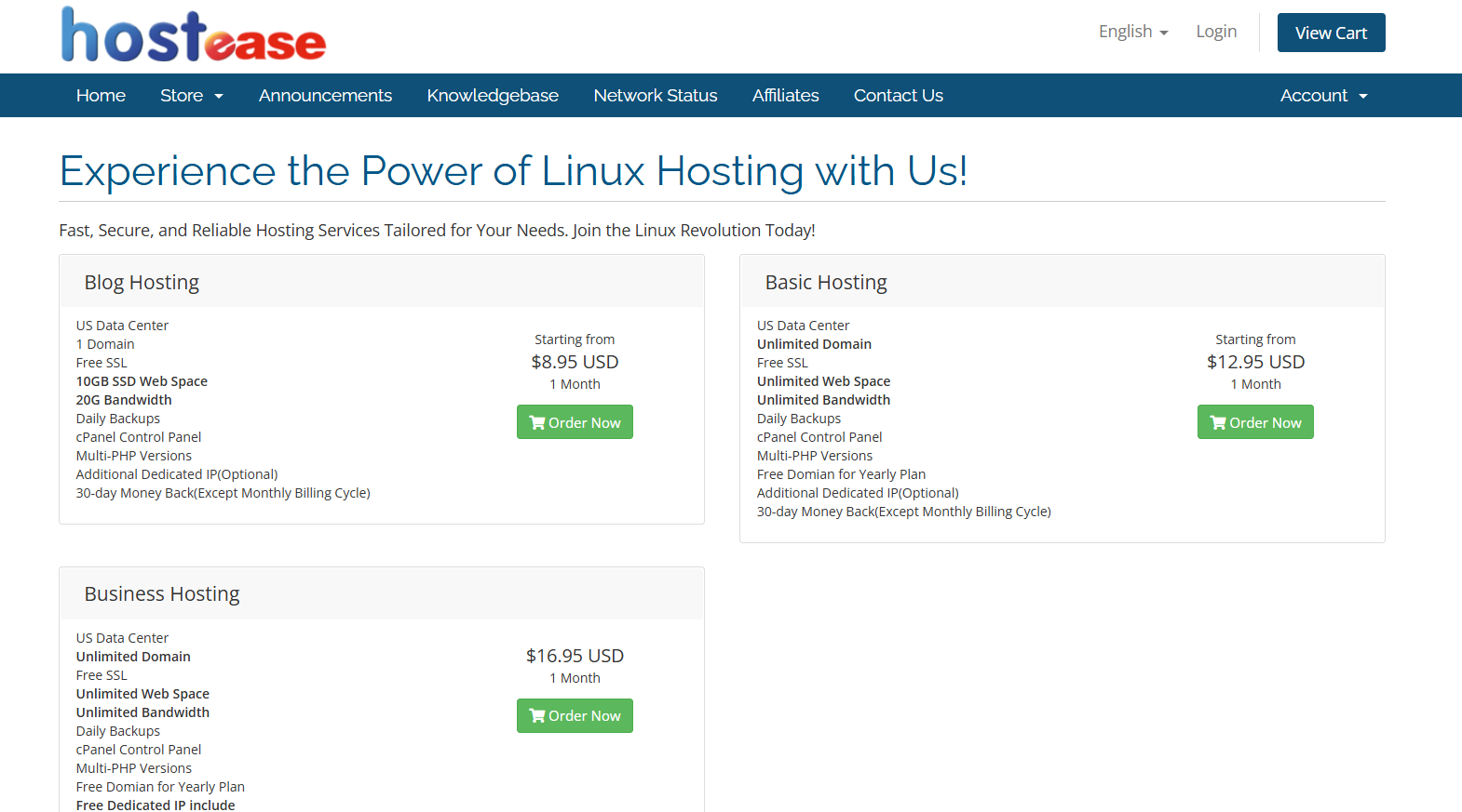 Hostease虚拟主机免费用1年、GPU 服务器立减$200，限时限量！