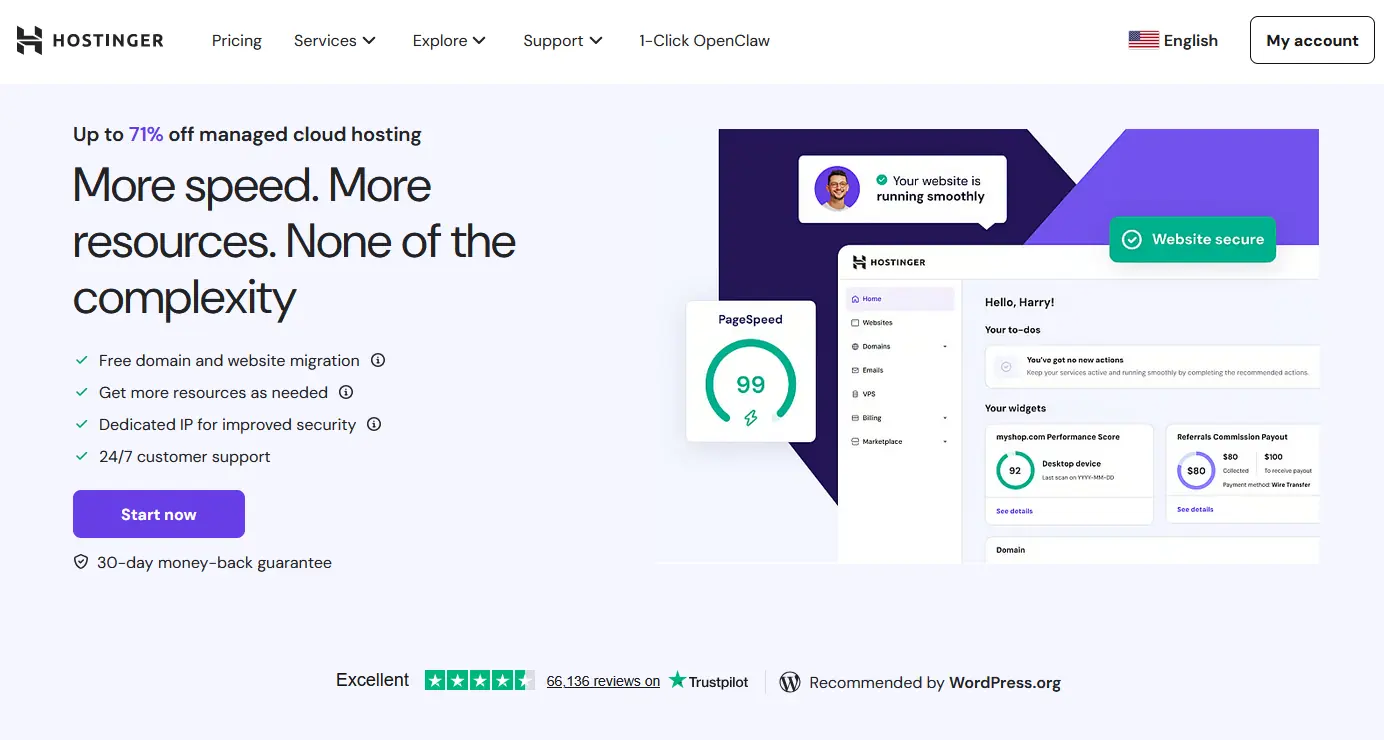 跨境独立站用什么主机？Hostinger Cloud Hosting深度评测与推荐