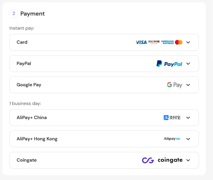 国内支付方式 - 跨境独立站用什么主机