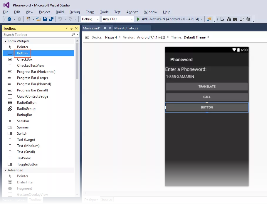 Xamarin.Android开发入门——Hello,Android Multiscreen快速上手