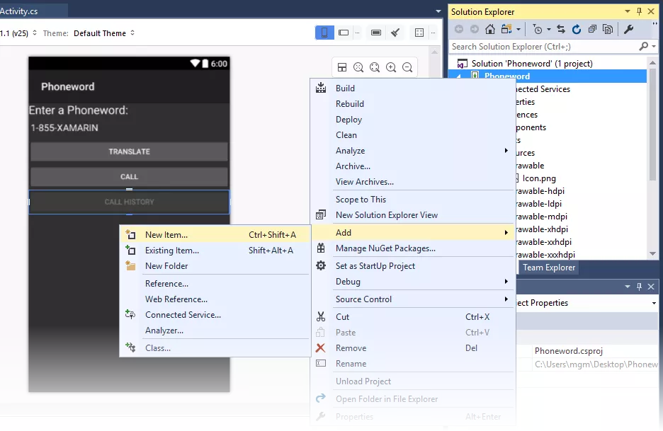 Xamarin.Android开发入门——Hello,Android Multiscreen快速上手 10
