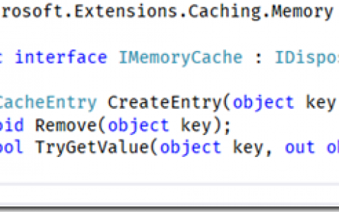 拥抱.NET Core系列：MemoryCache 初识