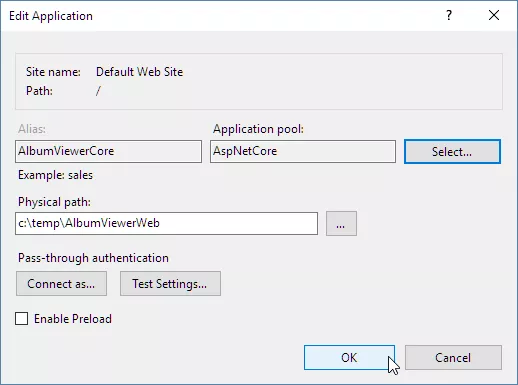 如何使用IIS运行ASP.NET Core程序
