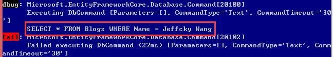 EntityFramework Core 2.0执行原始查询如何防止SQL注入？ 7