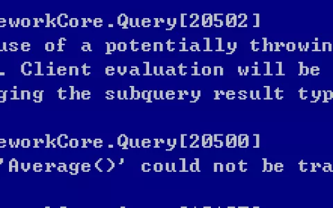 EntityFramework Core 2.0自定义标量函数两种方式