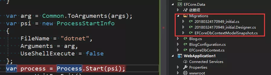 EF Core迁移原理运行dotnet ef命令迁移本质是什么？ 19