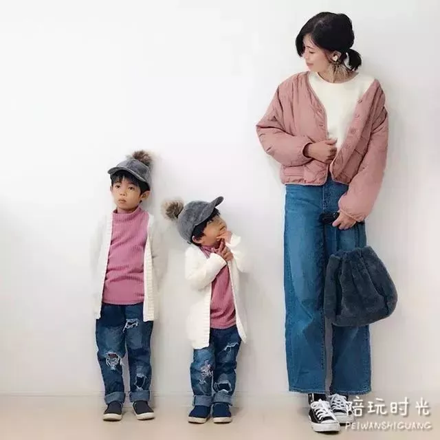 100块的亲子装穿出1000块的高级感全靠妈妈会搭配 12