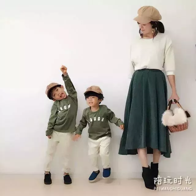 100块的亲子装穿出1000块的高级感全靠妈妈会搭配 9