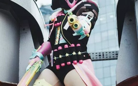 守望先锋》死神粉色猫娘COS 丝袜猫耳女性专属