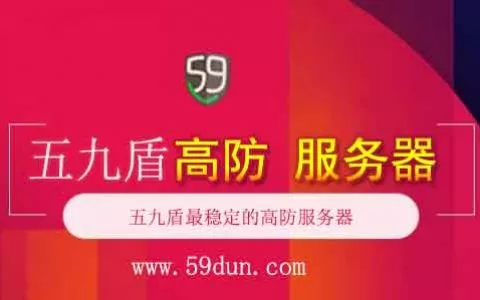 五九盾：推出扬州高防BGP服务器799元尊享100G防御