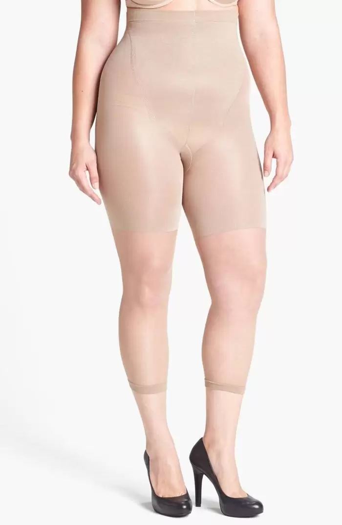 女式 Spanx Power Capri Control 上衣露腳連褲襪