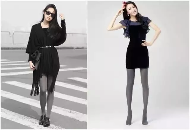 女生第1次秋冬穿连裤袜常见搭法
