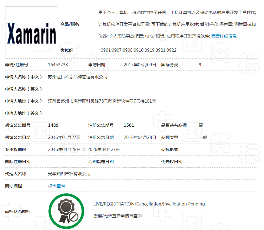 微软Xamarin商标被抢注 还被拿做勒索工具 2