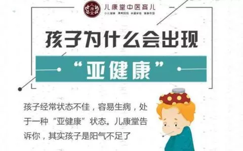 孩子也有“亚健康”？都是这些错误的习惯消耗了阳气