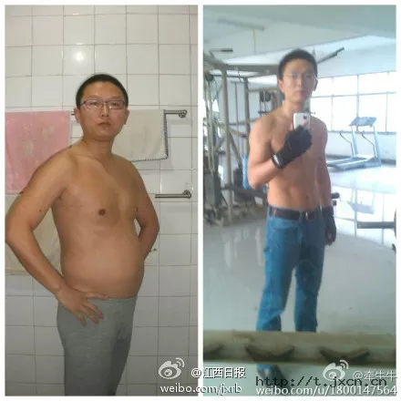 被丈母娘嫌胖 绍兴励志哥1年减57斤 3