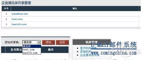 U-Mail邮件服务器轻松搞定企业多域通讯录共享 11