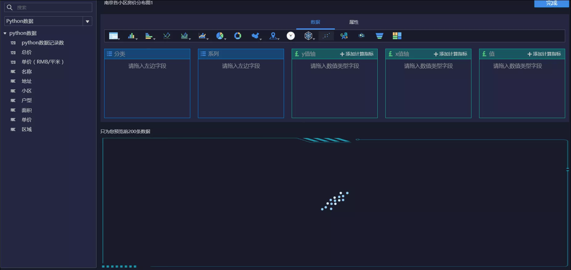 Python爬虫FineBI画图让数据报告更专业一点！ 10