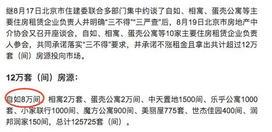 房租飞涨真相之链家网自如屯了8万套房不出租 11