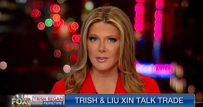 福克斯与CGTN：Trish Regan和刘欣之间的贸易战争辩论 1