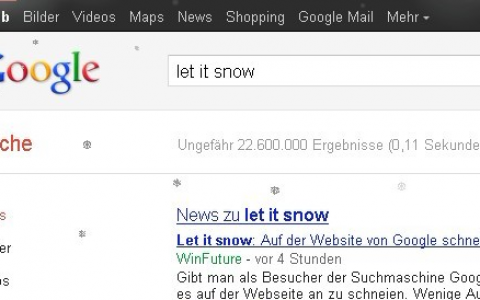 8年前的google，可以搜索let it snow，让人真是怀念