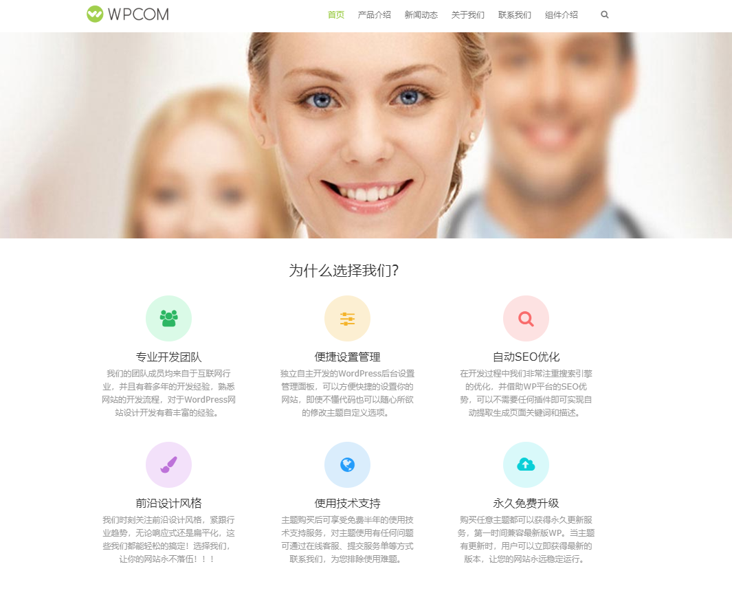 2022年WordPress中文主题博客，企业，商城主题推荐 6