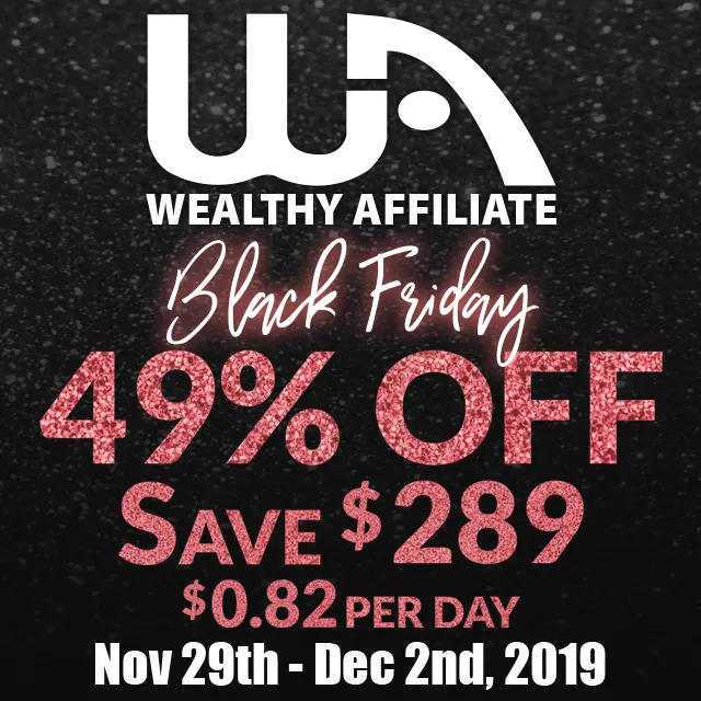 黑色星期五Wealthy Affiliate优惠