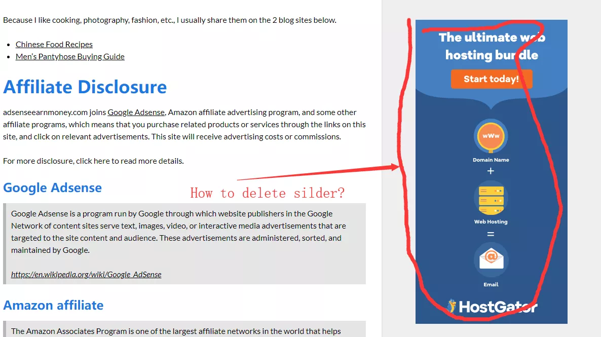 删除WordPress侧边栏，会这2招就可以了 1