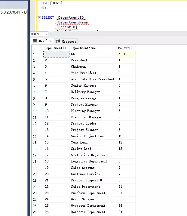 SQL Server递归查询，3分钟明白CTE（公用表达式）