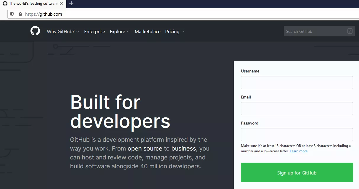 使用科学上网工具打开github.com