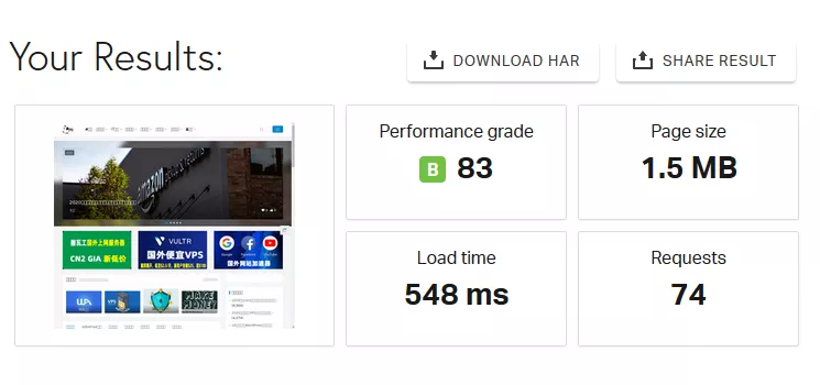  Pingdom 测速