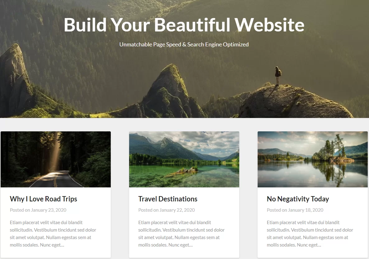 英文站Blogrid主题 